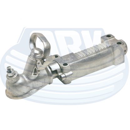 50 mm mechanical over ride coupling hitch galvanised braked braking